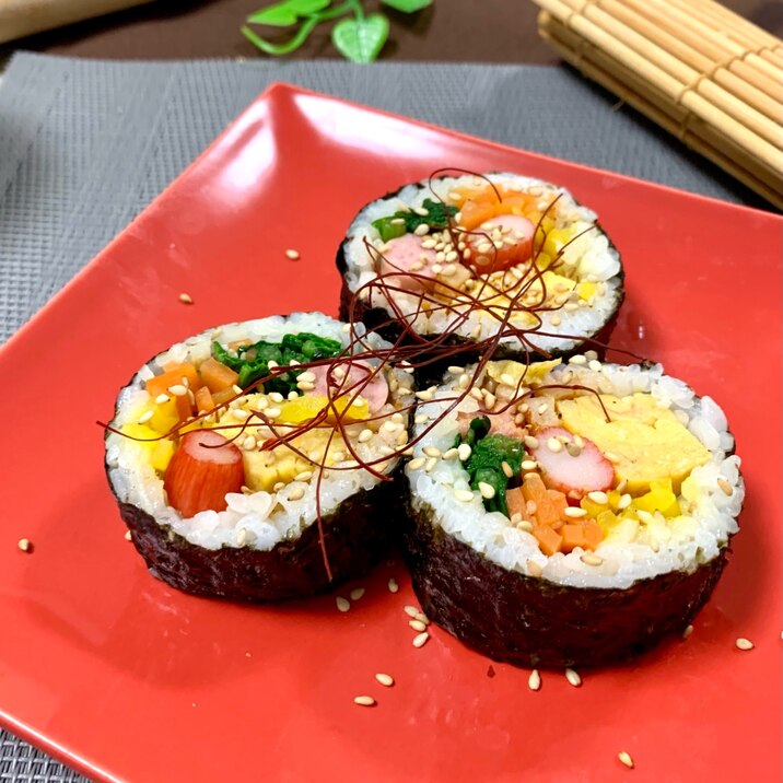 ☆韓国風海苔巻き ☆ お家にある物でキンパ ！